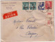 ALGERIE - 1946 - ORAN - LETTRE RECOMMANDEE PAR AVION Pour AVIGNON Avec TYPES IRIS GANDON Surchargés Et COQ D'ALGER - Storia Postale