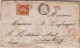 NAPOLEON III - 1858 -YVERT N°16 Tarif 40c Sur LETTRE De ST GERMAIN En LAYE Pour EDIMBOURG (ECOSSE) -COTE DALLAY=290Euros - 1853-1860 Napoleon III