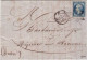 NAPOLEON III - 1861 - YVERT N°14Ba (BLEU Sur VERT) Signé CALVES Sur LETTRE De PARIS Pour MEZIERES (INDRE) - COTE = 330 E - 1853-1860 Napoleon III