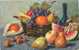 Raisins, Melons, Pommes, Poires, Bananes, Oranges, Vase, Feuilles ... (O.G.Z.L.  352/1732) - Schilderijen