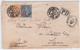 SUISSE - HELVETIA ASSISE - 1867 - ZUMSTEIN N°31+32 SUR LETTRE DE LAUSANNE POUR LEZAN (GARD) - CACHET D'ENTREE - Cartas & Documentos