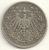 Germany   Silver 1/2  Mark  KM#17  1905 E - 1/2 Mark