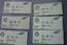 9 BILLETS TICKETS DE METRO SIMPLES NEUFS DE 2006 DE LA REGIE DES TRANSPORTS PARISIENS  ISSUS D'UN CARNET - Europe