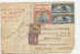 ZEPPELIN 1926 First Flight Airmail United States Germany Good Stamps Artist Drawn Postcard - 1a. 1918-1940 Gebraucht