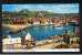 RB 702 -  1975 Postcard  The Harbour & Abbey From West Cliff Whitby Yorkshire - Dunlop Masters Ganton G.C. Golf Slogan - Whitby