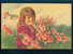 31603 Illustrator  MAXIM TRUEBE - CUTE YOUNG GIRL With FLOWERS Pc Publisher: Wenau - Pastel ; W&N Series - #  893 - Trübe, Maxim