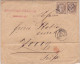 1874 - CERES - YVERT N°56 X2 DOUBLE PORT Sur LETTRE De MARSEILLE Pour ZUG (SUISSE) - 1871-1875 Cérès
