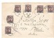 THA001/  THAILAND - Brief, Cover)  Attractive Multiple Franking, Registered To Austria 1895. 10 Atts. On 24 Atts (6 X) - Thailand