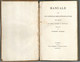 1835 - MANUALE PER GLI UFFIZIALI DELLO STATO CIVILE DEI DUCATI DI PARMA; PIACENZA E GUASTALLA - AUTORE: GIUSEPPE VIGNOLI - Alte Bücher