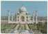 4 Timbres / Carte écrite Le 01/02/1980 , Le Taj Mahal , Agra , 2 Scans - Cartas & Documentos