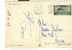 STORIA POSTALE - DEMOCRATICA £.5 - A 129 - ISOLATO IN TARIFFA  SU CARTOLINA  VIAGGIATA 1948- - Poste Aérienne