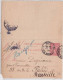 SEMEUSE LIGNEE - CARTE LETTRE ENTIER - STORCH A7 - DATE 628 -  1906 - NICE Pour MARSEILLE - Letter Cards
