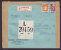 Denmark HOLGER KRISTIANSEN Registered Recommandée Einschreiben & Freight Label SAKSKØBING 1945 Cover Censor? SCARCE !! - Brieven En Documenten