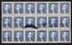 BLOC DE 18 TIMBRES DE FRANCE- LAVOISIER N° 581- TRES RARE SURCHARGE D'ENCRE BLEU-FONCÉ TOUCHANT 6 TIMBRES- SIGNÉ CALVES- - Unused Stamps