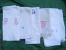 Lot De 6 Serviettes Nid D'abeille Monogramme-P L -B P -G -D-H-- - Andere & Zonder Classificatie