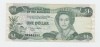 Bahamas 1 Dollar 1974 (1984) XF CRISP Banknote P 43b 43 B - Bahamas