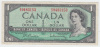 Canada 1 Dollar 1954 QEII VF P 74b 74 B - Canada