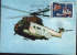 Romania-Maximum Postcard 1989-Helicopter IAR-330-Aeropostal-Sibiu Medias First Flight-with Aspecial Stamp - Helicopters