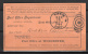 Registration Card From Post Office For Registered Letter 1895 Lot 244 - Marcofilie