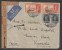 Bahrain  1941   4A6P  Rate  REGISTERED AIR MAIL  Cover To India Arrival Censor...TEAR ON FRONT # 25225 - Bahrain (1965-...)