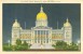 USA – United States – Iowa State Capitol By Night, Des Moines, Iowa, Unused Linen Postcard [P4645] - Des Moines
