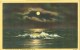 USA – United States – The Ocean By Night, Hampton Beach, NH, 1948 Used Linen Postcard [P4687] - Other & Unclassified