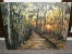 Rare Tableau HST Peinture Huile Sur Toile Sous-bois Et Coucher Ou Lever De Soleil, Signée GHANS - Oils