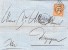 Carta  Entera  LYON (Francia)  1864. Rombo Numeral 2145 - 1862 Napoléon III