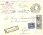 REF LCIRC2 - CHILI - ENVELOPPE VOYAGEE EN RECOMMANDE SANTIAGO / LYON MAI 1909 - Chili