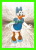 WALT DISNEY - DAISY DUCK - CARTE À EFFET MÉTALIQUE - DIMENSION 10X14.5 Cm - - Disneyworld