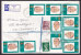 Great Britain Registered Recommandée BROMLEY (Kent) Label Mult Franked 1987 Cover To COPENHAGEN Denmark (2 Scans) - Cartas & Documentos