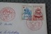 LETTRE LA POSTE ET LA CROIX ROUGE RED CROSS CACHET COMMEMORATIF ROUGE XIII EXPOSITION MARSEILLE 3&amp;4-12-1963 COTE 8 E - Red Cross