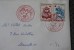 LETTRE LA POSTE ET LA CROIX ROUGE RED CROSS CACHET COMMEMORATIF ROUGE XIII EXPOSITION MARSEILLE 3&amp;4-12-1963 COTE 8 E - Rode Kruis