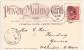 Private Mailing Card USA Flag Cotton Picking Animated 19.3.1901 Posted NEW YORK - Presidenten
