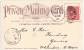 Private Mailing Card USA Flag Cotton Picking Animated 19.3.1901 Posted NEW YORK - Presidentes