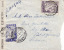 4320# Y&T N° 510 + 512 / LETTRE CENSURE GREQUE Obl SALONIQUE 1945 Pour AIGUILLON LOT ET GARONNE GREECE - Covers & Documents