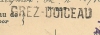 Portvrije  Kaart Met Naamstempel (Griffe D´Origine )  GREZ-DOICEAU Met Cirkelstempel Op 30/11/1926 - Griffes Linéaires