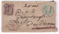 India Registered  Edward Half Anna Cover Uprated , Postal Stationery Used 1906, CDS  Vallipalayam - 1902-11 Koning Edward VII