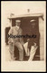 ALTE FOTO POSTKARTE BORKUM 1908 ZWEI HERREN MÄNNER IM STRANDKORB HUT SAKKO GEHSTOCK Carte Cpa Photo Hat Cap Casquette - Borkum