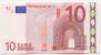 BILLET DE 10 EUROS LETTRE U  IMP L 052 D 1 Charge  89 Neuf - Other & Unclassified