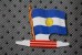 ARGENTINA  DRAPEAU FLAG BANDIERA &Sigma;&Eta;&Mu;&Alpha;&Iota;&Alpha; FLAGGA-TOLE PLIABLE-PUB L'ALSACIENNE BISCUIT REPLI - Andere & Zonder Classificatie