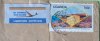 Uganda 2000 Cover To Scranton USA - Plane Transport No Traditional Products Flowers Fish - Ouganda (1962-...)
