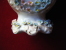 Delcampe - Vase Sublime -hauteur 14.5cm----accidente-decor De Myosotis--enfant Jesus(sous Reserve)ceramique A Determiner - Autres & Non Classés