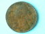 1862 - HALF PENNY / KM 748.2 ( Uncleaned - For Grade, Please See Photo ) ! - C. 1/2 Penny