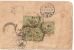 Malaisie Malaysia 1920 N.I. Postagent Penang Enveloppe From India To Medan (with Drawing Of Cancel) - Penang