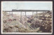 United States PPC AZ - Canyon Diablo Steel Train Bridge Brücke Pont PHOSTINT Card 1912 To Denmark (2 Scans) - Grand Canyon