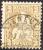 Schweiz 1882-01-02 Zu#44 Gestempelt Genève Faserpapier Sitzende Helvetia - Oblitérés