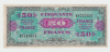 France 50 Francs 1944 VF++ Crispy Banknote P 122b 122 B (Block 2) - 1945 Verso Francia