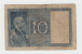 Italy 10 Lire 1938 VG P 25b  25 B - Regno D'Italia – 10 Lire