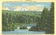 USA – United States – Three Sisters, Looking Southeast, From Scotts Lake, Oregon, Unused Linen Postcard [P6180] - Other & Unclassified